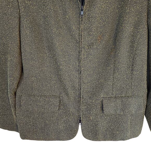 Sag Harbor Women's Blazer14 Gray Misses Size Large L Coat Jacket Zipper - Picture 3 of 6